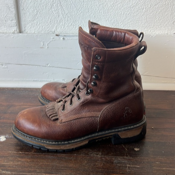 Rocky Waterproof Leather Mens Work Boots Size 11 - Picture 3 of 9